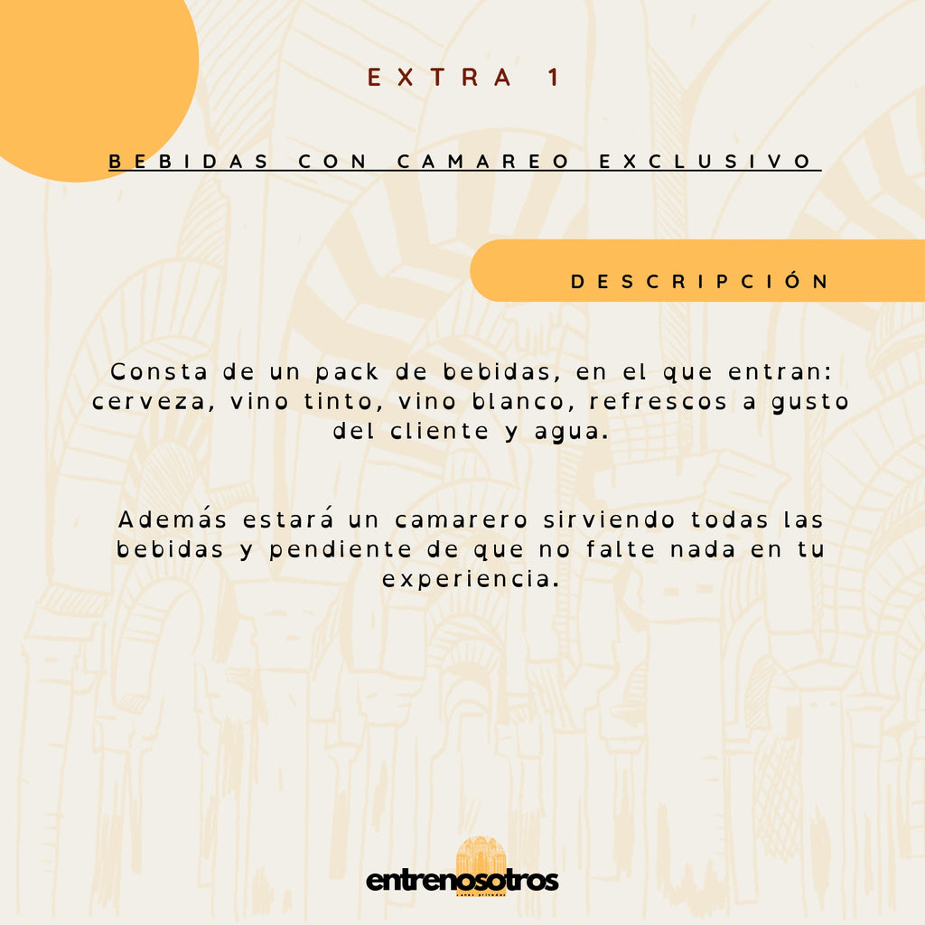 Bebidas con camarero exclusivo